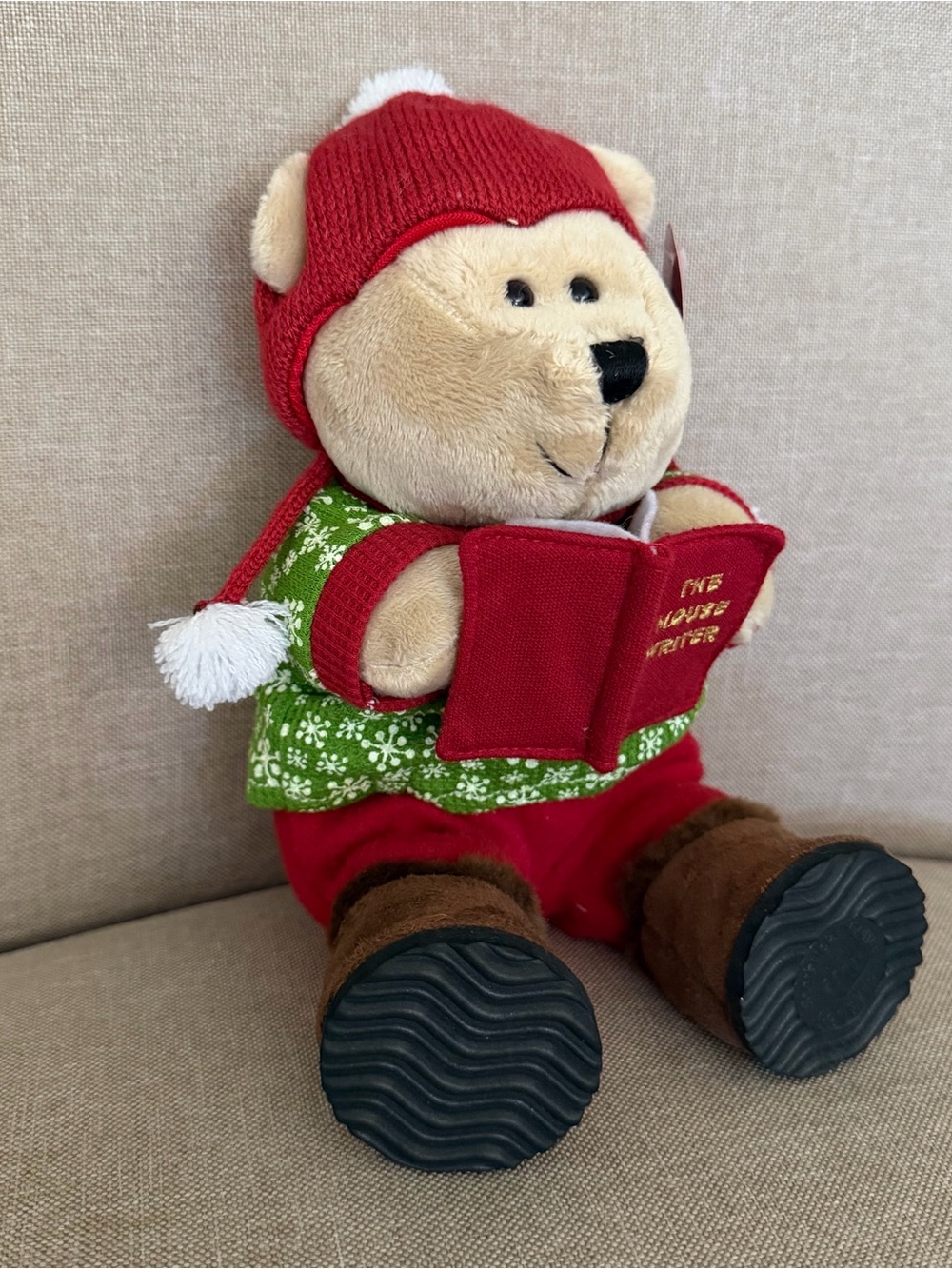 Starbucks 2010 Mouse Writer Holiday Bearista, 97th Edition With Original Tag